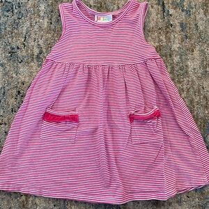 Jelly Beans Pink Striped Kids Dress